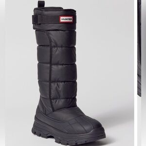 Hunter Tall Intrepid Insulated Buckle Boots Black 9